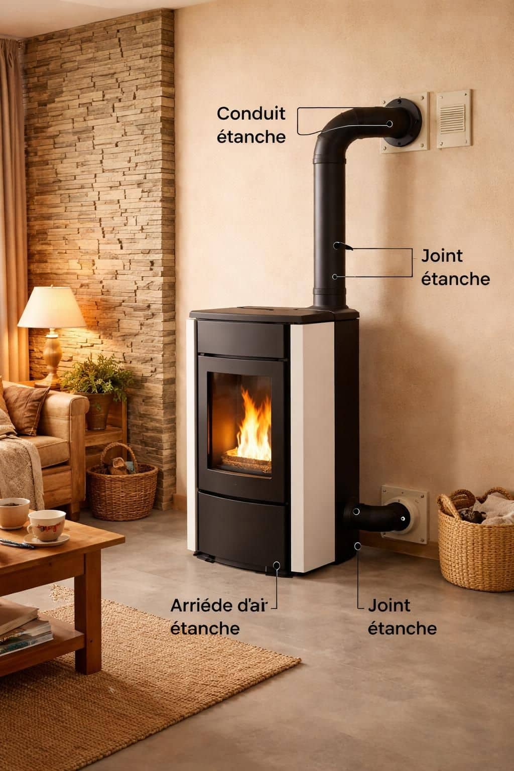 d&eacute;couvrez comment installer un po&ecirc;le &agrave; granul&eacute;s &eacute;tanche en maison rt pour optimiser le chauffage tout en respectant les normes &eacute;nerg&eacute;tiques et garantir un confort optimal.