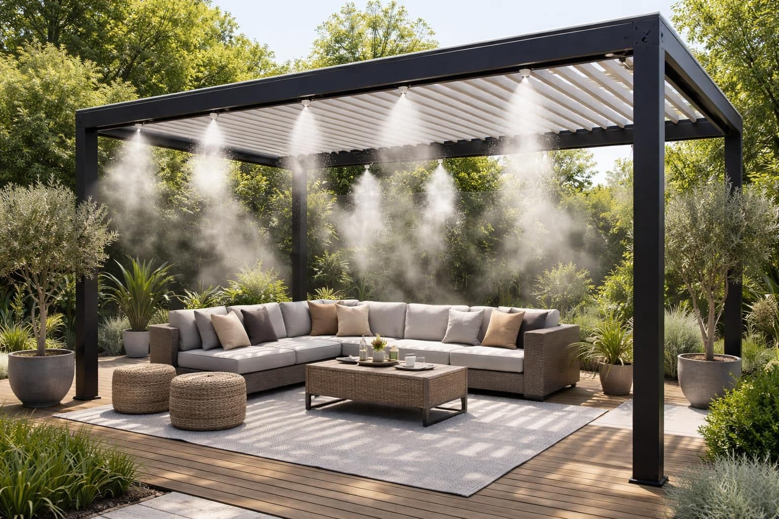 d&eacute;couvrez commentinstaller un syst&egrave;me de brumisation sur votre terrasse pour profiter d'un espace ext&eacute;rieur frais et agr&eacute;able m&ecirc;me pendant les journ&eacute;es chaudes.