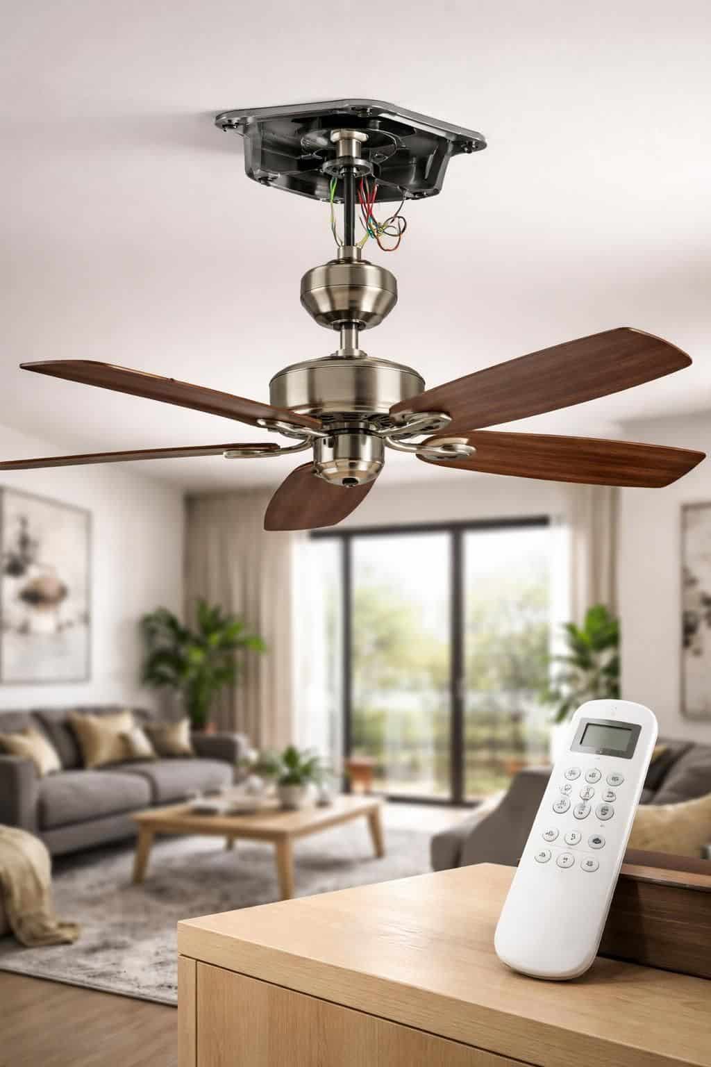 apprenez &agrave; installer un ventilateur de plafond r&eacute;versible facilement gr&acirc;ce &agrave; notre guide &eacute;tape par &eacute;tape, pour un confort optimal toute l'ann&eacute;e.