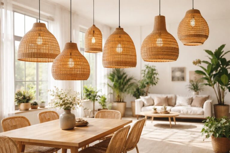 découvrez comment intégrer des suspensions artisanales en rotin pour apporter une touche naturelle et élégante à votre intérieur.
