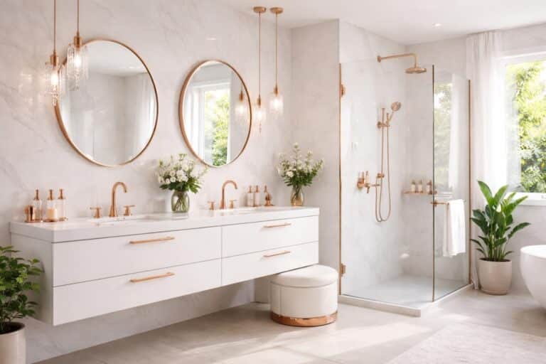 découvrez comment intégrer des touches d’or rose dans votre salle de bain pour une ambiance élégante et chaleureuse, alliant modernité et raffinement.