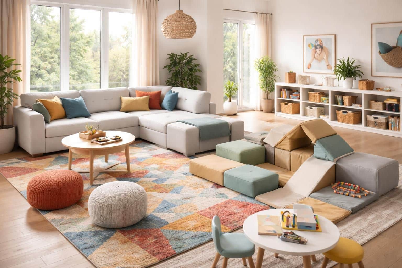 d&eacute;couvrez comment int&eacute;grer un coin jeux pratique et convivial dans votre salon familial pour am&eacute;nager un espace ludique et chaleureux adapt&eacute; &agrave; toute la famille.