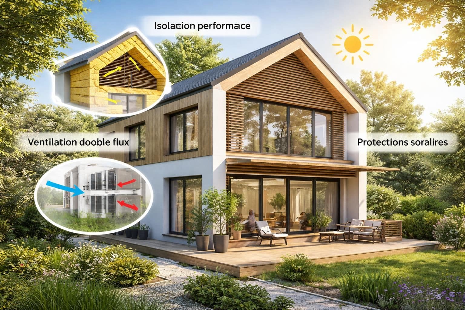 d&eacute;couvrez comment optimiser le confort &eacute;t&eacute;/hiver dans une maison passive gr&acirc;ce &agrave; des solutions efficaces d'isolation et de ventilation pour un habitat sain et &eacute;conome en &eacute;nergie.