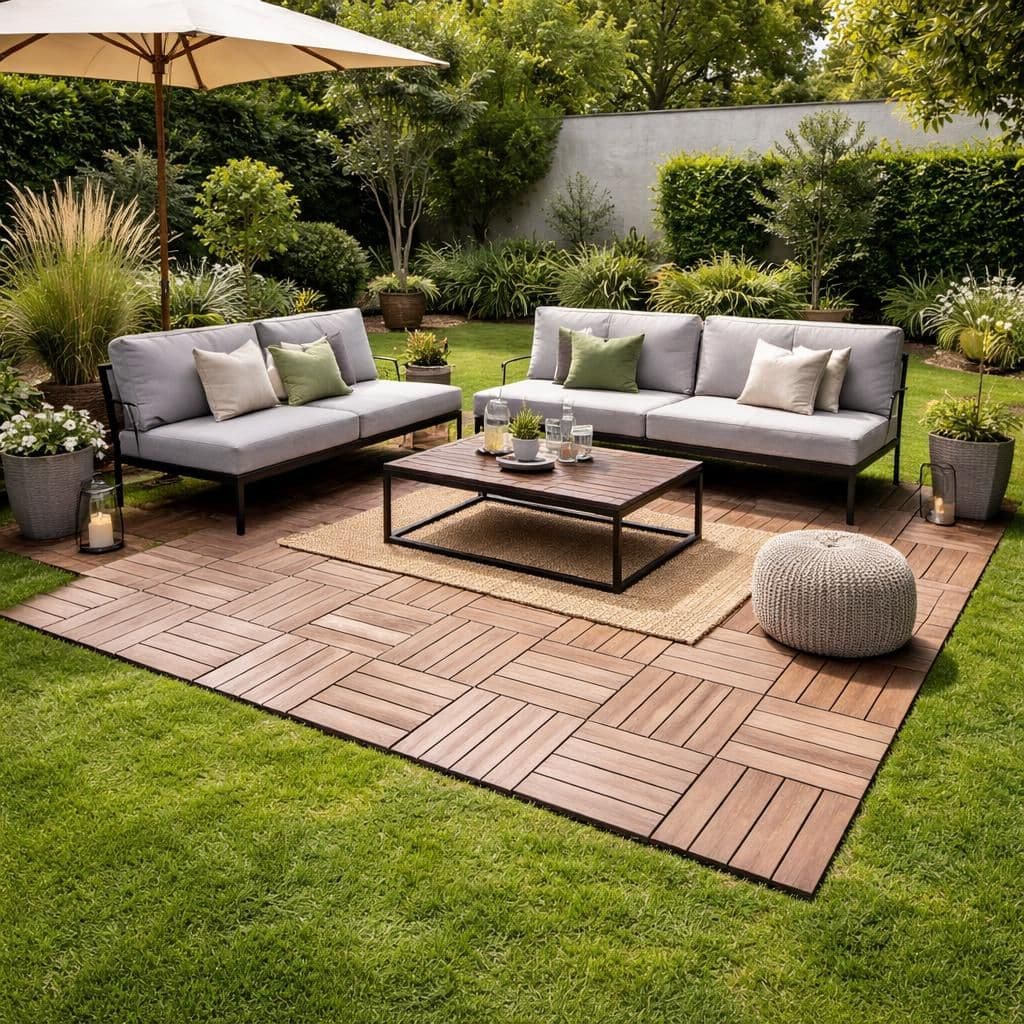 découvrez comment poser facilement des dalles terrasse clipsables sur de l'herbe pour un jardin esthétique et pratique. guide étape par étape pour un rendu parfait.