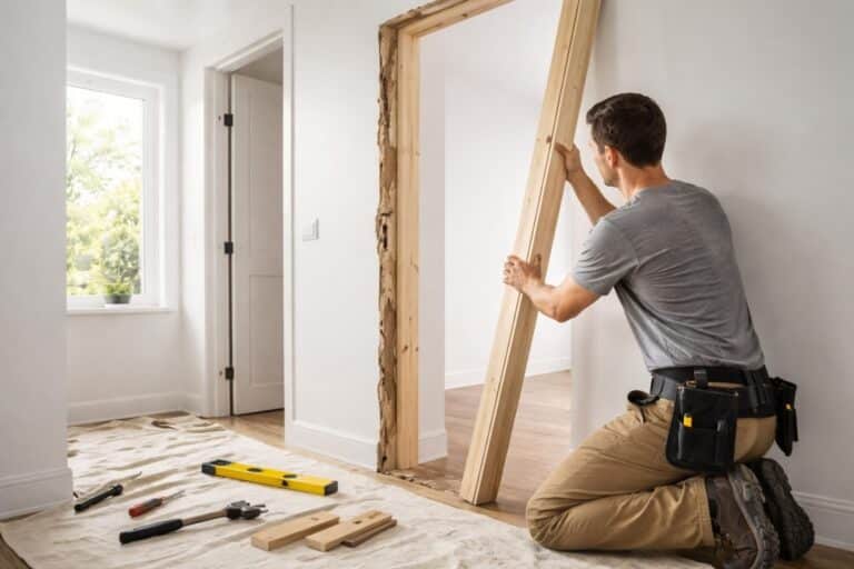 apprenez comment remplacer un chambranle de porte fragilisé étape par étape pour restaurer la solidité et l'esthétique de votre ouverture.