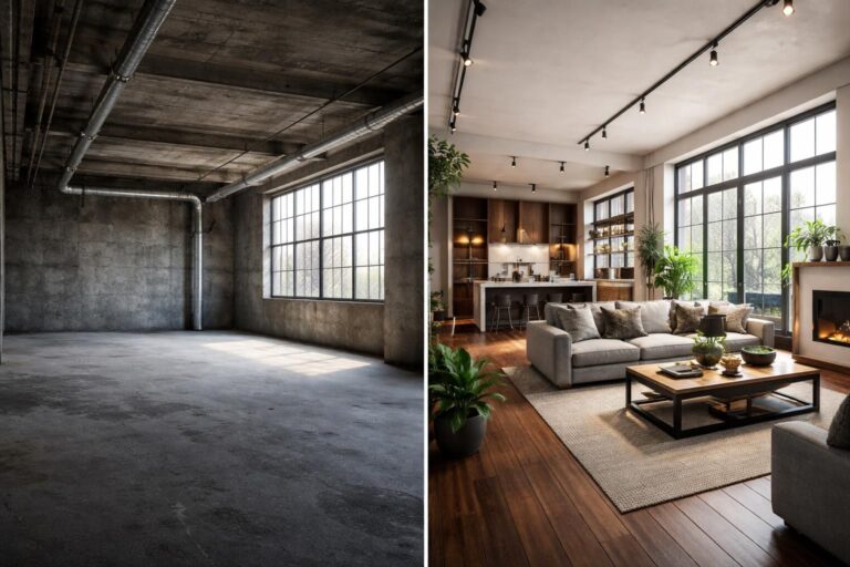 découvrez comment transformer un plateau brut en un loft familial chaleureux et fonctionnel, alliant modernité et confort pour toute la famille.