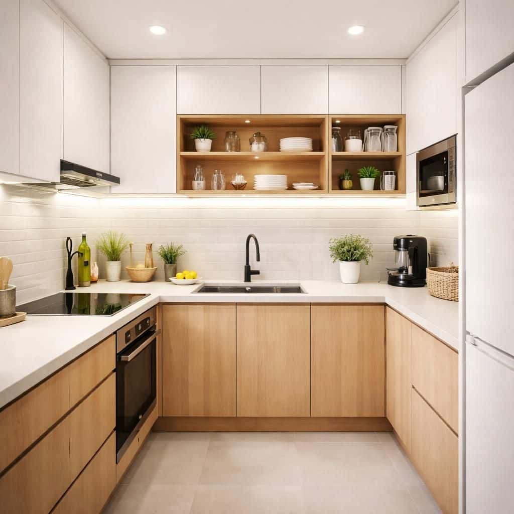 découvrez nos conseils pour aménager une cuisine en u fonctionnelle et esthétique dans un espace de 8m². optimisez chaque centimètre pour une cuisine pratique et conviviale.