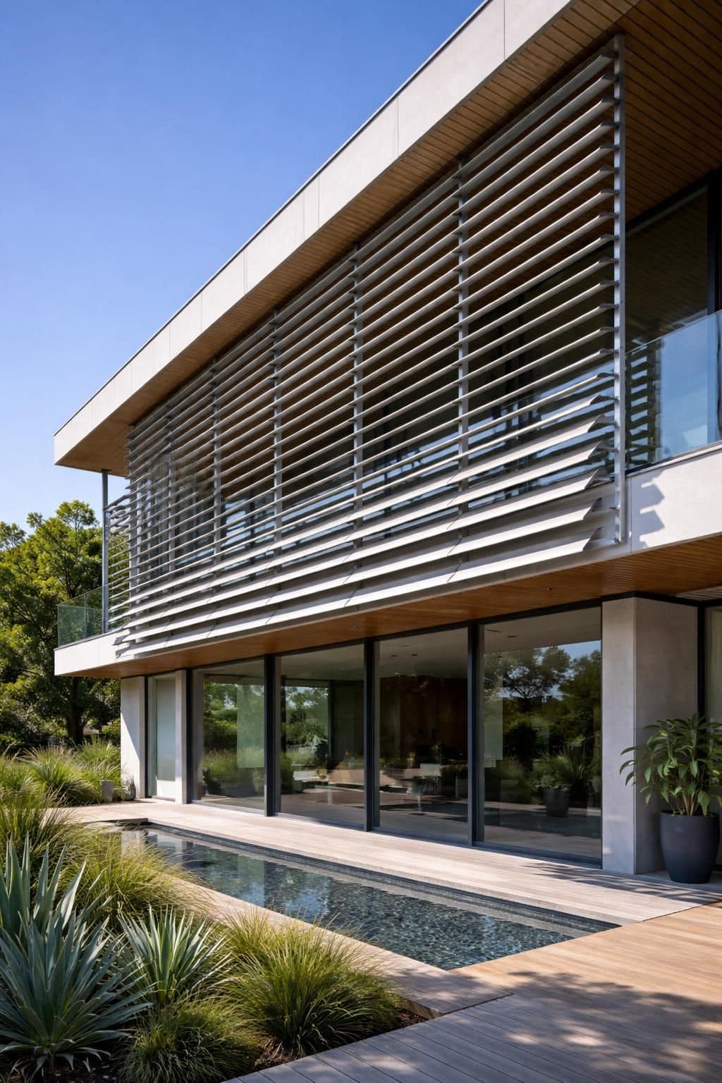 d&eacute;couvrez comment choisir un brise-soleil orientable adapt&eacute; &agrave; une fa&ccedil;ade sud pour optimiser l'ombrage, r&eacute;duire la chaleur et am&eacute;liorer le confort int&eacute;rieur de votre maison.