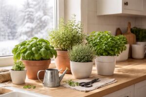 apprenez à cultiver des herbes aromatiques en intérieur pendant l'hiver pour profiter de saveurs fraîches toute l'année, même lorsque les températures chutent.