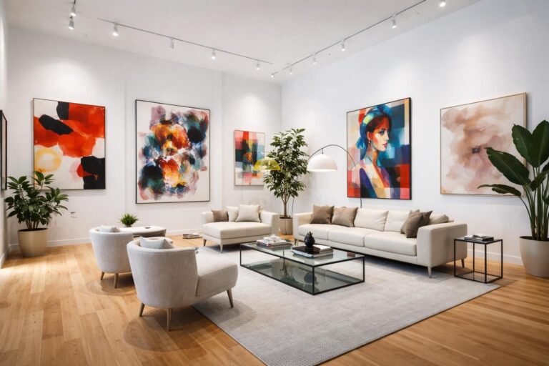découvrez comment décorer un salon de style « galerie d’art » pour créer un espace élégant et inspirant, en mettant en valeur vos œuvres préférées avec un agencement harmonieux et des éléments design.