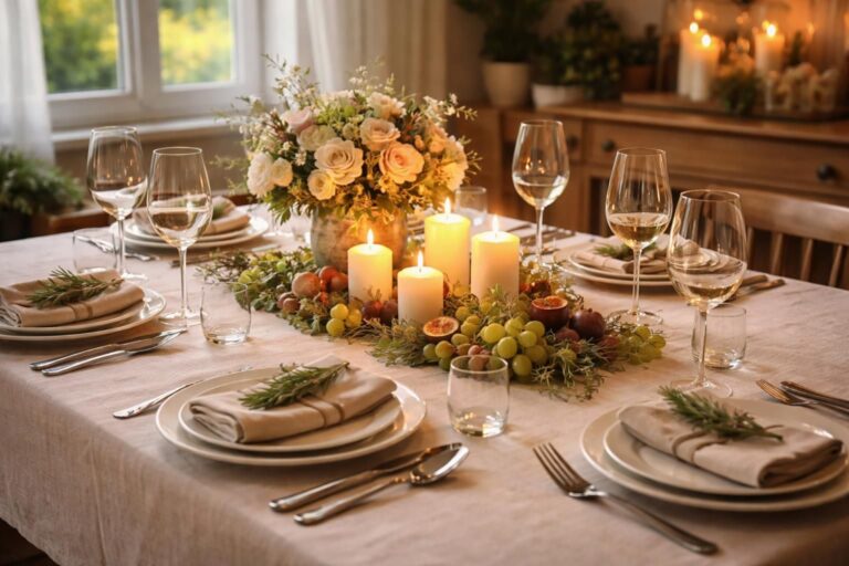 découvrez nos astuces simples et élégantes pour décorer une table et créer une ambiance chaleureuse lors de vos dîners entre amis.