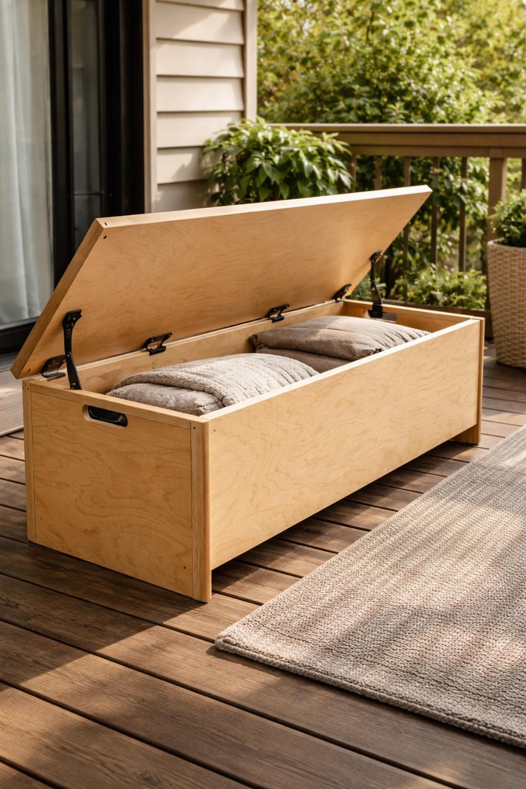 apprenez &agrave; fabriquer un banc coffre en contreplaqu&eacute; facilement gr&acirc;ce &agrave; notre guide &eacute;tape par &eacute;tape, alliant praticit&eacute; et esth&eacute;tique pour votre int&eacute;rieur.