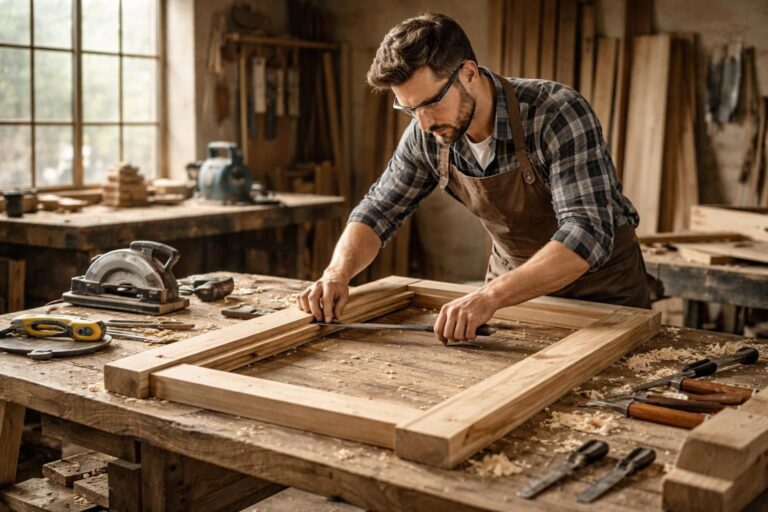 apprenez à fabriquer un cadre de porte sur mesure avec notre guide étape par étape. obtenez des conseils pratiques pour un cadre parfaitement ajusté et durable.