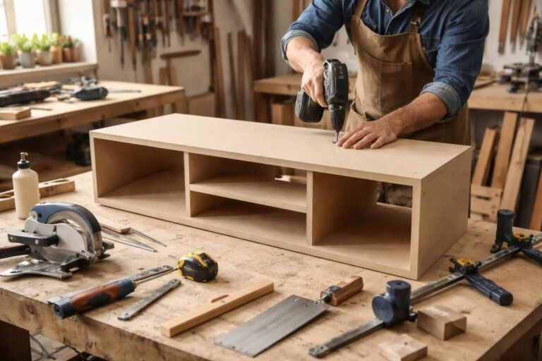 apprenez à fabriquer un meuble tv en médium facilement grâce à notre guide complet avec étapes détaillées, conseils et astuces pour un résultat professionnel.