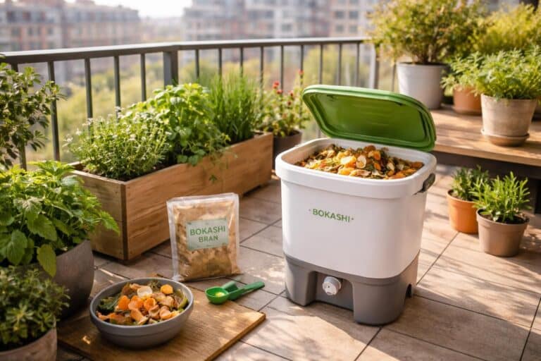 apprenez à faire un compost bokashi sur votre balcon facilement et efficacement pour recycler vos déchets organiques même en espace réduit.