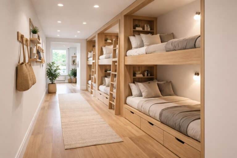 découvrez comment installer des lits superposés dans un couloir large pour optimiser l'espace de manière pratique et esthétique, tout en conservant une circulation fluide.