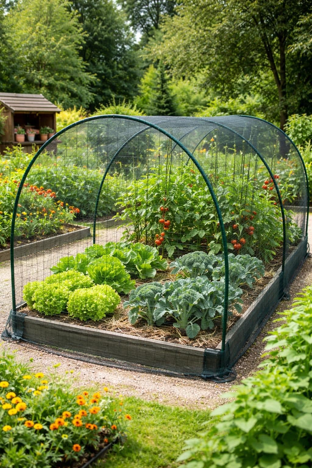 apprenez comment installer un filet anti-oiseaux au potager pour prot&eacute;ger vos fruits et l&eacute;gumes des oiseaux tout en favorisant une croissance saine et naturelle.