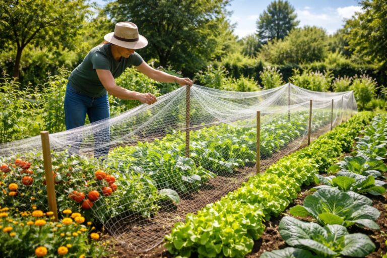 découvrez comment installer un filet anti-oiseaux au potager pour protéger efficacement vos fruits et légumes des oiseaux tout en favorisant leur croissance.