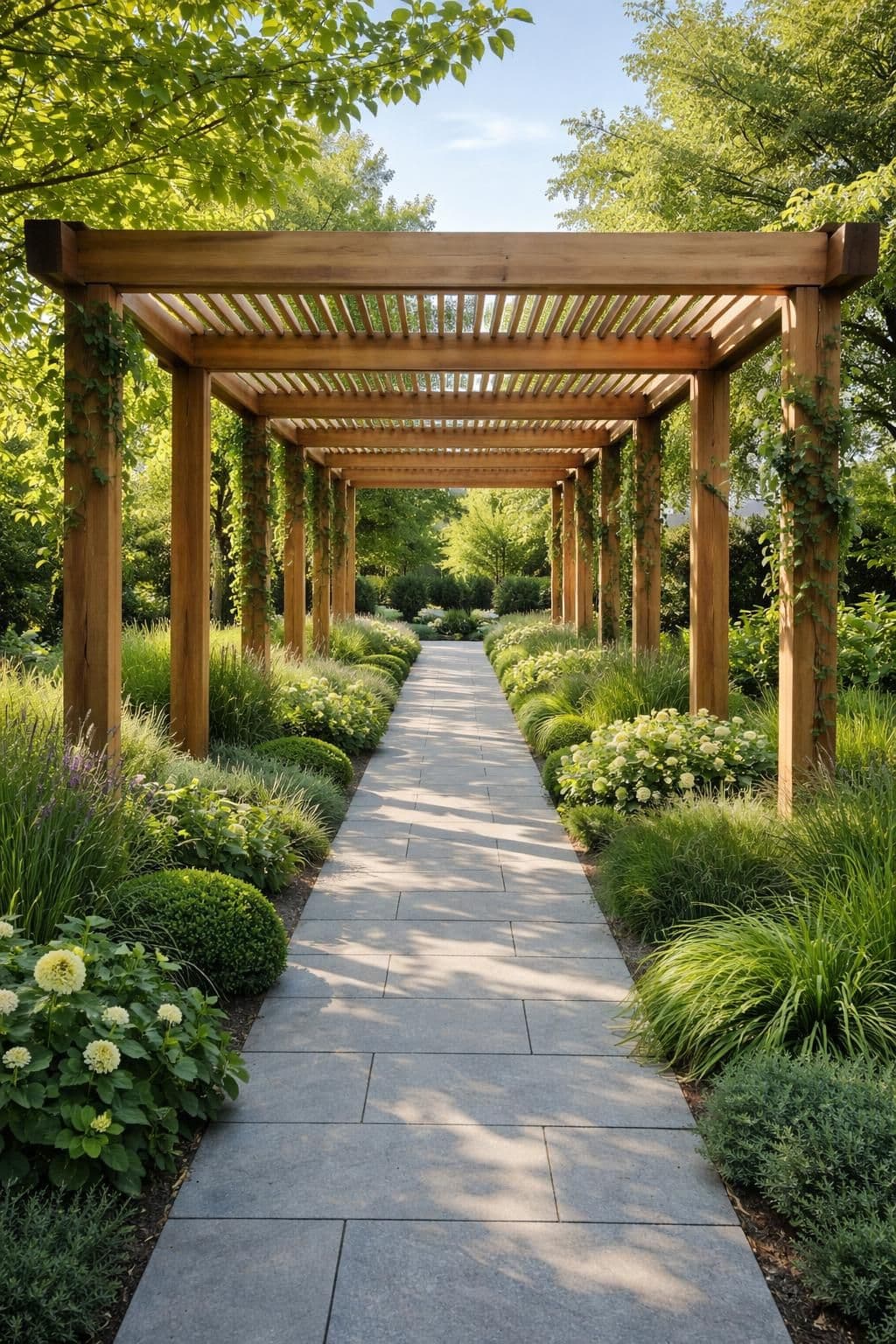découvrez comment installer une pergola parfaitement alignée avec l'allée de votre jardin pour créer un espace extérieur harmonieux et esthétique.