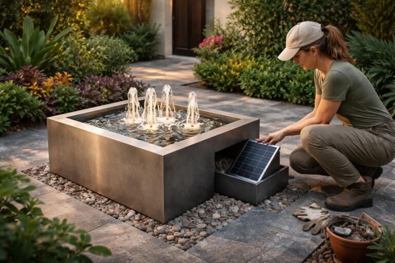 apprenez à installer une fontaine décorative autonome facilement pour embellir votre jardin ou terrasse avec une touche d'élégance et de tranquillité.