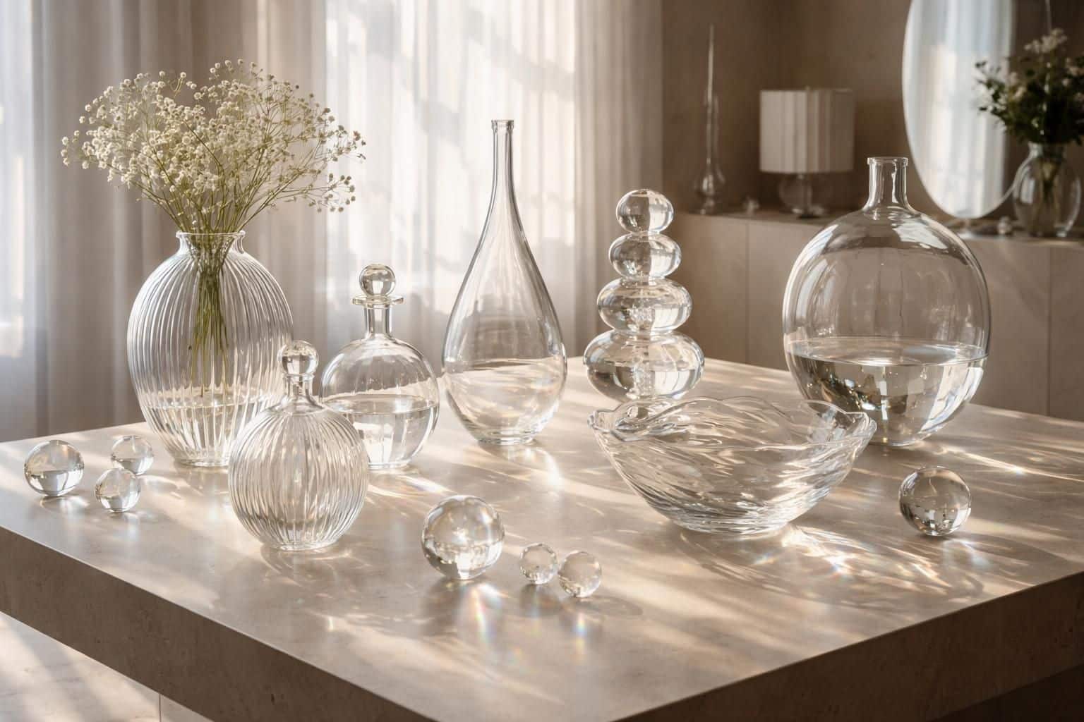 apprenez à intégrer des objets transparents en verre soufflé dans vos créations pour un effet élégant et délicat.