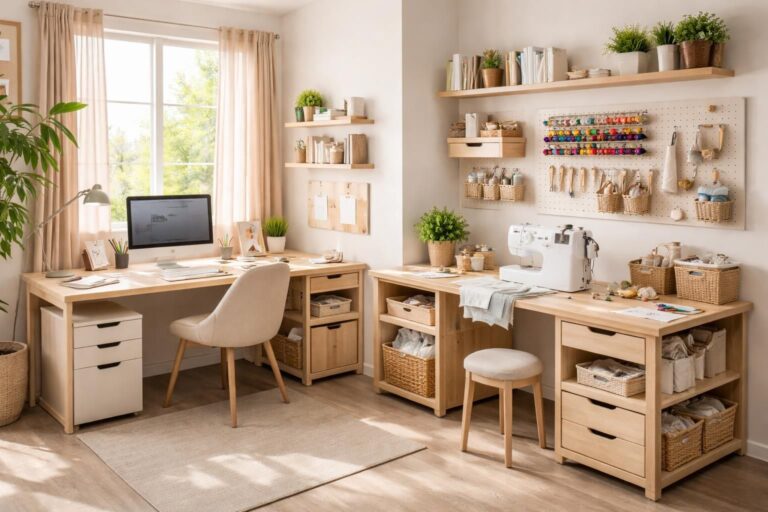 découvrez comment intégrer un coin couture fonctionnel et esthétique dans votre bureau pour allier travail et créativité.
