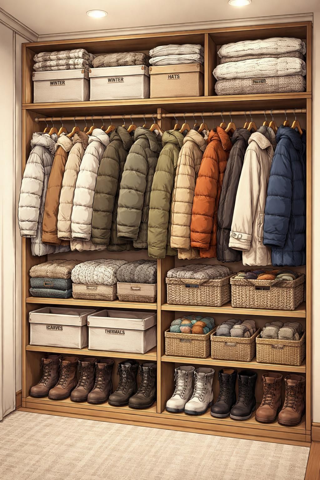 d&eacute;couvrez des astuces pratiques pour optimiser votre dressing et ranger efficacement vos v&ecirc;tements volumineux tout en gagnant de l'espace.