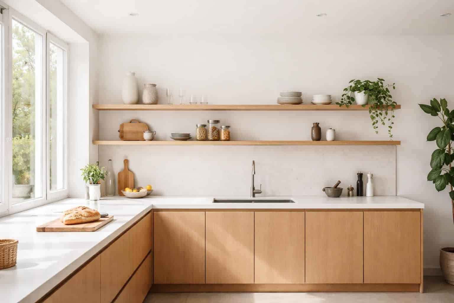 d&eacute;couvrez comment optimiser l'espace et la fonctionnalit&eacute; de votre cuisine sans meubles hauts gr&acirc;ce &agrave; des astuces pratiques et un am&eacute;nagement astucieux.