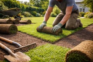 apprenez à poser un gazon en rouleau facilement avec nos conseils pratiques pour un jardin verdoyant rapidement et sans effort.