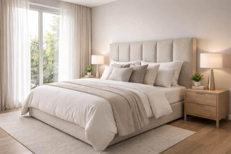 découvrez comment réussir la décoration d'une chambre avec une tête de lit textile pour un espace cosy et élégant.