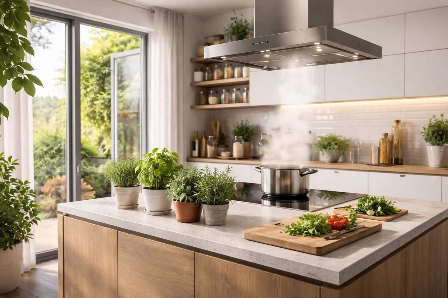d&eacute;couvrez des astuces efficaces pour am&eacute;liorer le confort olfactif dans votre cuisine ouverte et profiter d'un int&eacute;rieur agr&eacute;able et sans mauvaises odeurs.