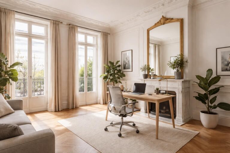 découvrez comment aménager un appartement haussmannien pour optimiser votre espace de télétravail avec élégance et fonctionnalité.