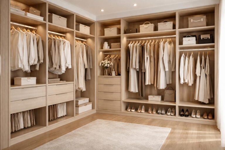 découvrez comment créer un dressing apparent et esthétique pour optimiser votre espace tout en sublimant votre intérieur avec style et praticité.