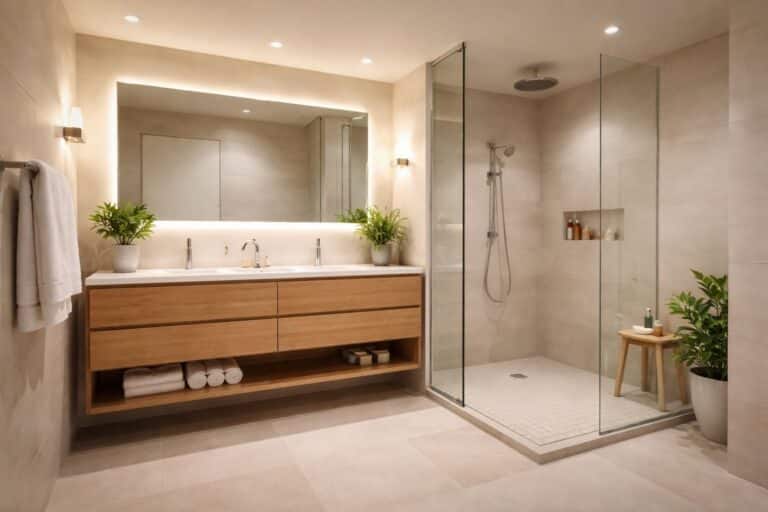 découvrez comment créer une salle de bain sans fenêtre en optimisant la lumière artificielle, la ventilation et le choix des matériaux pour un espace sain et agréable.