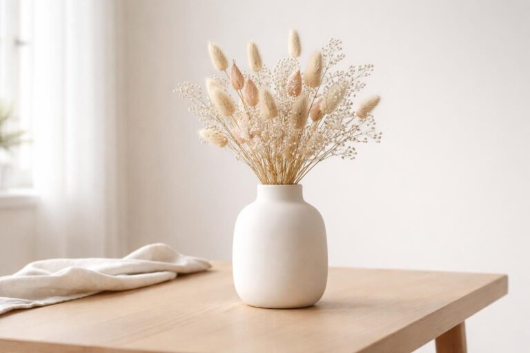 apprenez à décorer votre intérieur avec des bouquets secs minimalistes pour une ambiance naturelle et élégante, alliant simplicité et style.