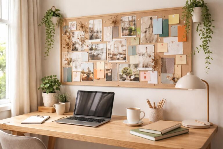 découvrez comment décorer un bureau avec un moodboard mural pour allier créativité et organisation dans votre espace de travail.