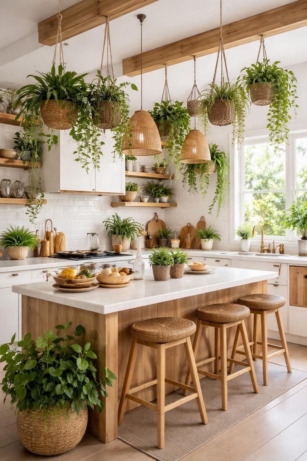 d&eacute;couvrez comment d&eacute;corer votre cuisine avec des plantes suspendues pour cr&eacute;er un espace chaleureux et naturel. astuces, choix des plantes et conseils d'entretien.