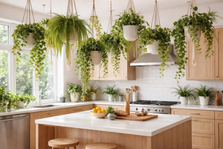 découvrez comment décorer votre cuisine avec des plantes suspendues pour apporter une touche de fraîcheur et de verdure tout en optimisant l'espace.