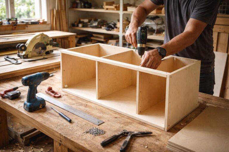 apprenez à fabriquer une armoire en contreplaqué grâce à notre guide détaillé étape par étape, idéal pour les débutants et les bricoleurs expérimentés.