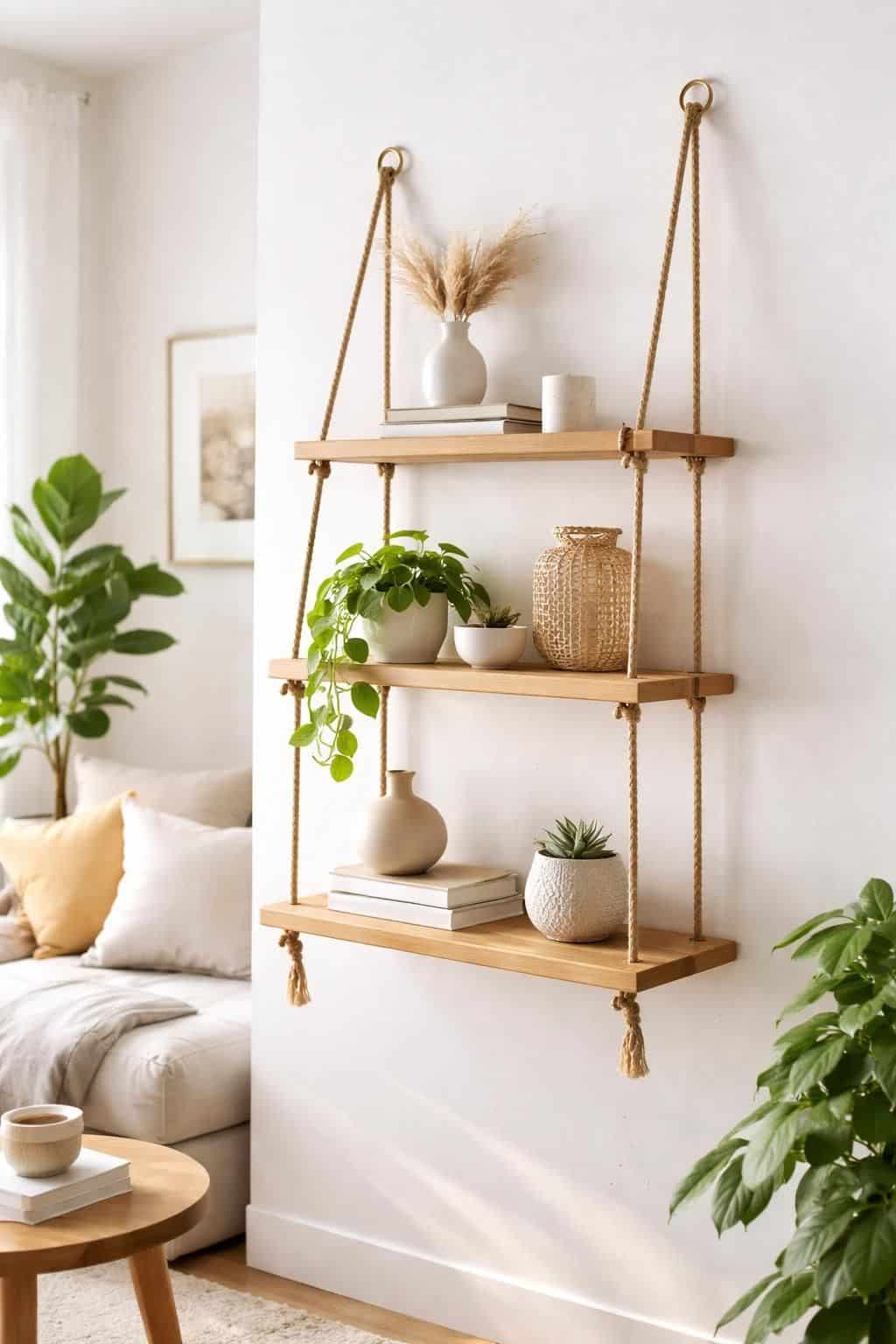 découvrez comment fabriquer une étagère suspendue par cordes facilement et rapidement avec notre guide étape par étape. idéal pour une déco tendance et fonctionnelle.