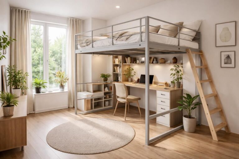 découvrez comment installer un lit mezzanine dans un studio pour optimiser l'espace et créer un intérieur fonctionnel et design.