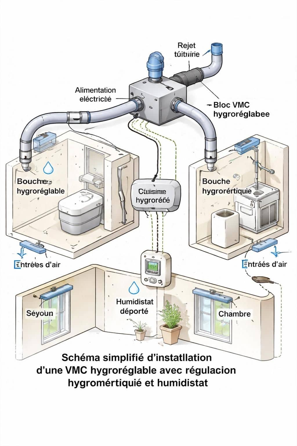 d&eacute;couvrez comment installer une vmc avec r&eacute;gulation hygrom&eacute;trique pour assurer une ventilation optimale, un meilleur confort et une qualit&eacute; d'air saine dans votre logement.