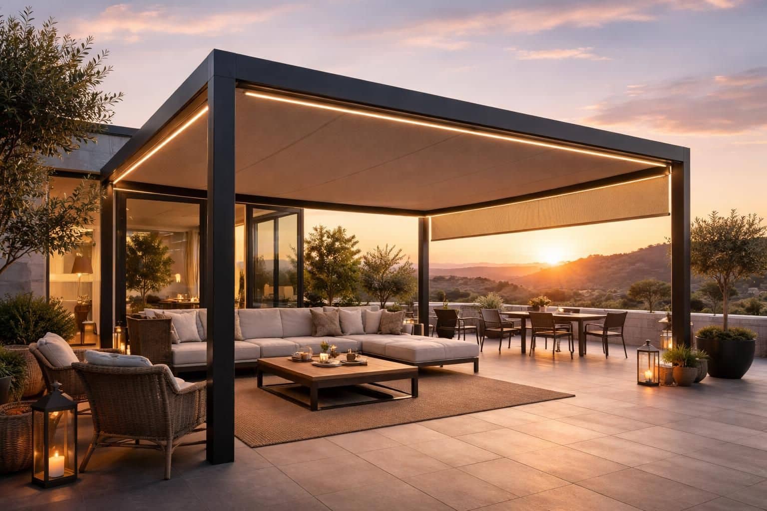 découvrez comment installer une pergola avec un store motorisé pour profiter d'un espace extérieur élégant et confortable, en toute simplicité.