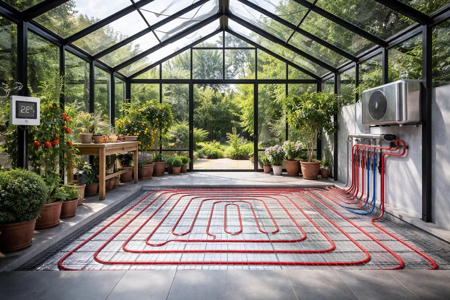 découvrez comment installer une serre en verre chauffée pour cultiver vos plantes toute l'année, en optimisant la chaleur et la lumière.