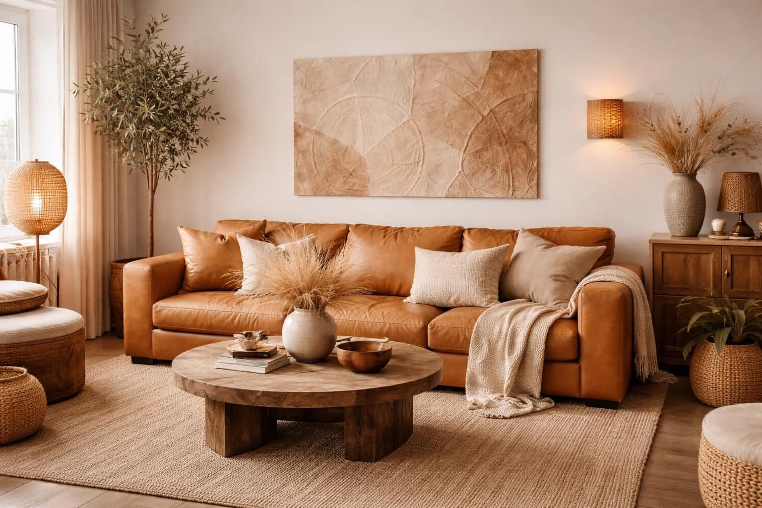 découvrez comment intégrer élégamment du cuir camel dans votre salon pour apporter chaleur et style à votre décoration intérieure.