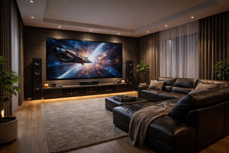 découvrez comment optimiser votre salon pour créer un home-cinéma confortable et immersif, avec des conseils sur l'aménagement, l'acoustique, l'éclairage et le choix du matériel.