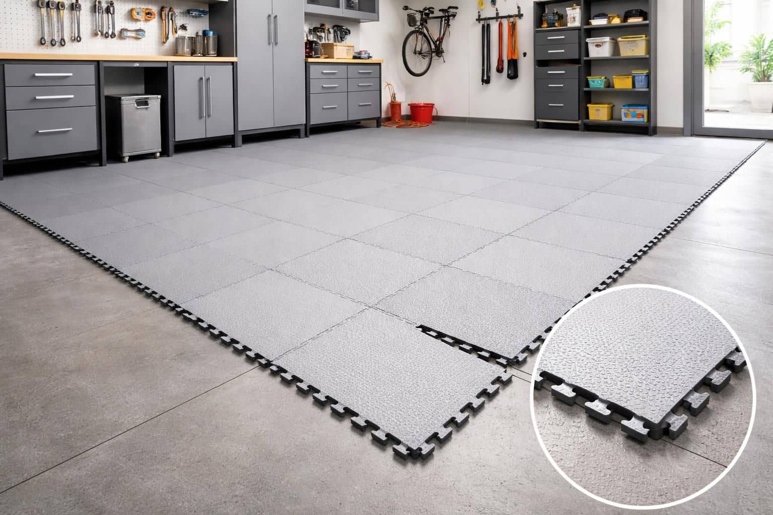 découvrez comment poser facilement des dalles en caoutchouc dans votre garage pour un sol durable, antidérapant et facile à entretenir.