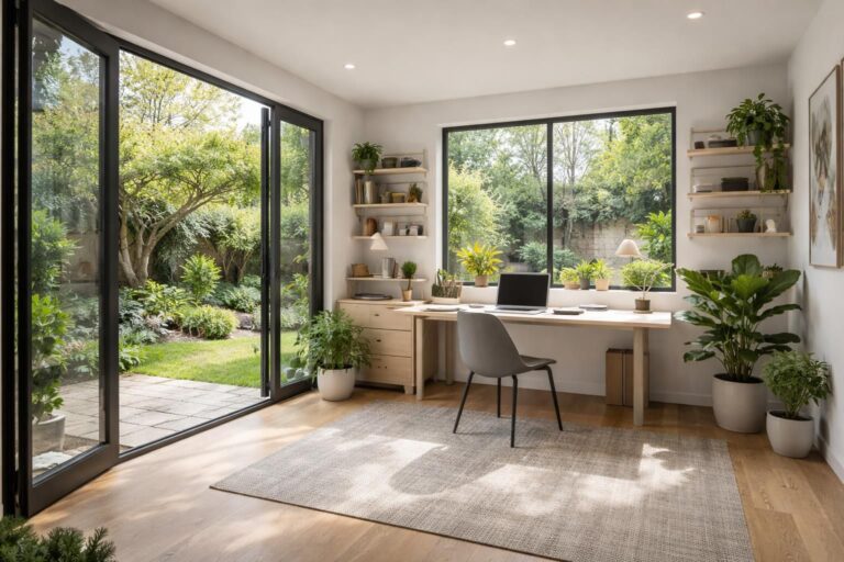 découvrez comment transformer un atelier dans la cour en un studio fonctionnel et confortable grâce à nos astuces simples et économiques.