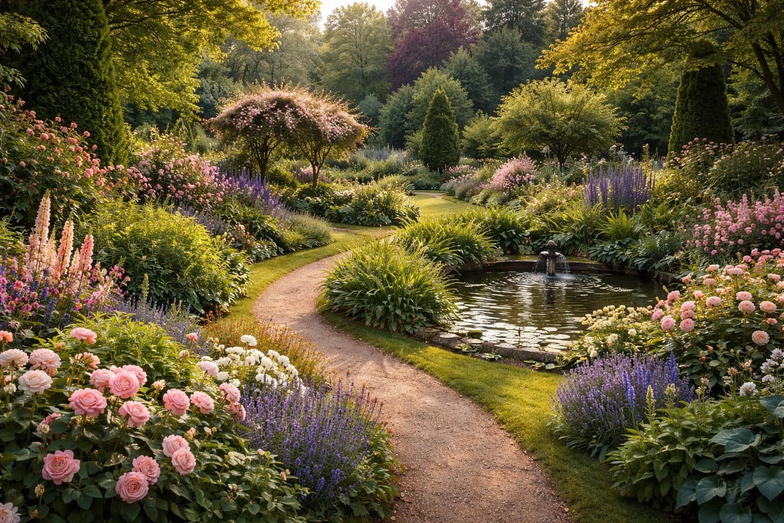 d&eacute;couvrez comment am&eacute;nager un jardin &agrave; l&rsquo;anglaise avec ses paysages naturels, ses fleurs abondantes et ses sentiers sinueux pour cr&eacute;er un espace romantique et harmonieux.