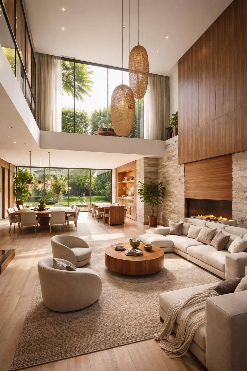 d&eacute;couvrez comment am&eacute;nager un salon avec une double hauteur pour cr&eacute;er un espace lumineux, &eacute;l&eacute;gant et spacieux. conseils d&eacute;co et astuces d'am&eacute;nagement pour optimiser votre int&eacute;rieur.